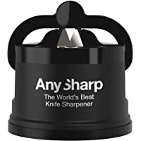 AnySharp Afilador de Cuchillos con Ventosa- Negro